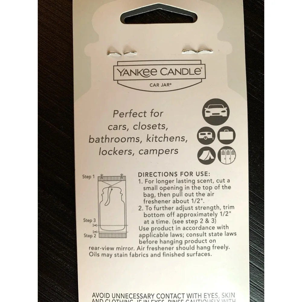 Yankee Candle‎ Car Jar Hanging Air Freshener Coconut Beach Set of 2 FREE SHIP